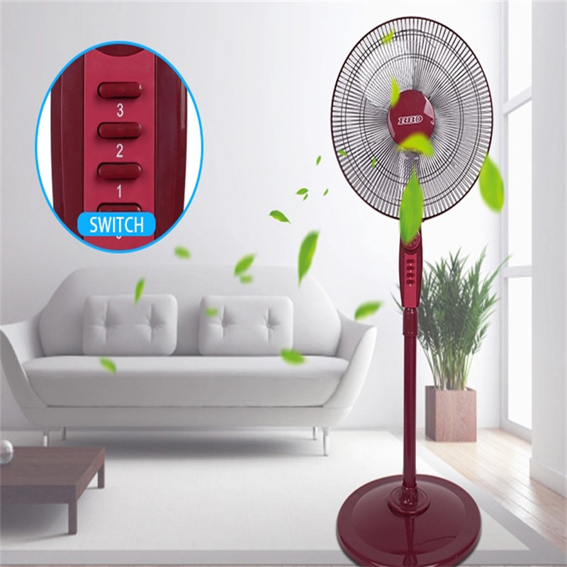 Fábrica de Dongguan ventilador del refrigerador de aire del motor Cooper de 16 pulgadas Ventilador derecho del contador de tiempo de dos horas con el mejor precio